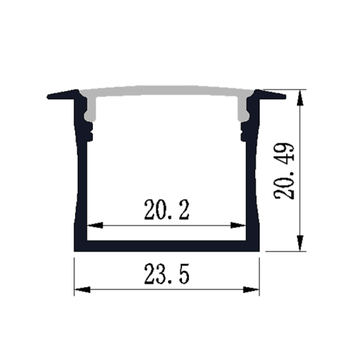 Recessed Aluminum LED Profile For Indirect Lights Linear